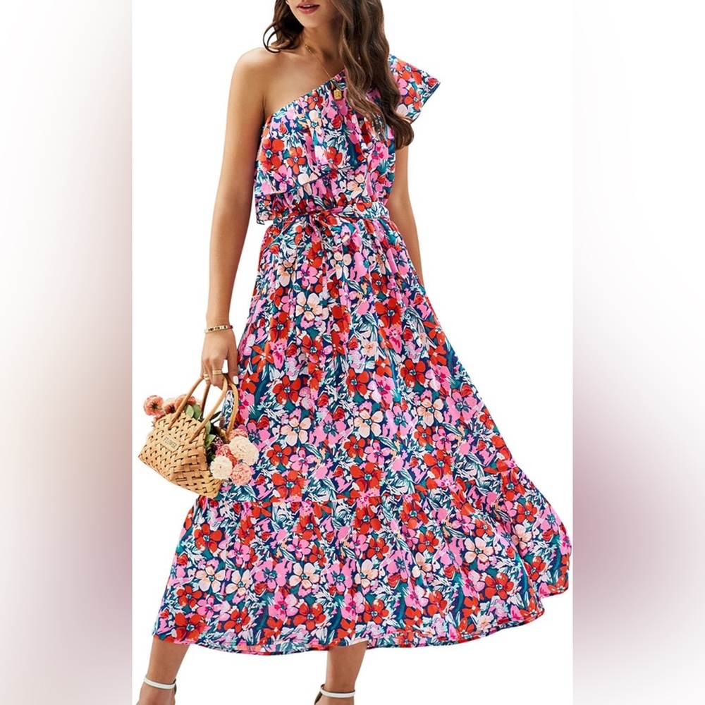 Floral maxi - wedding guest
